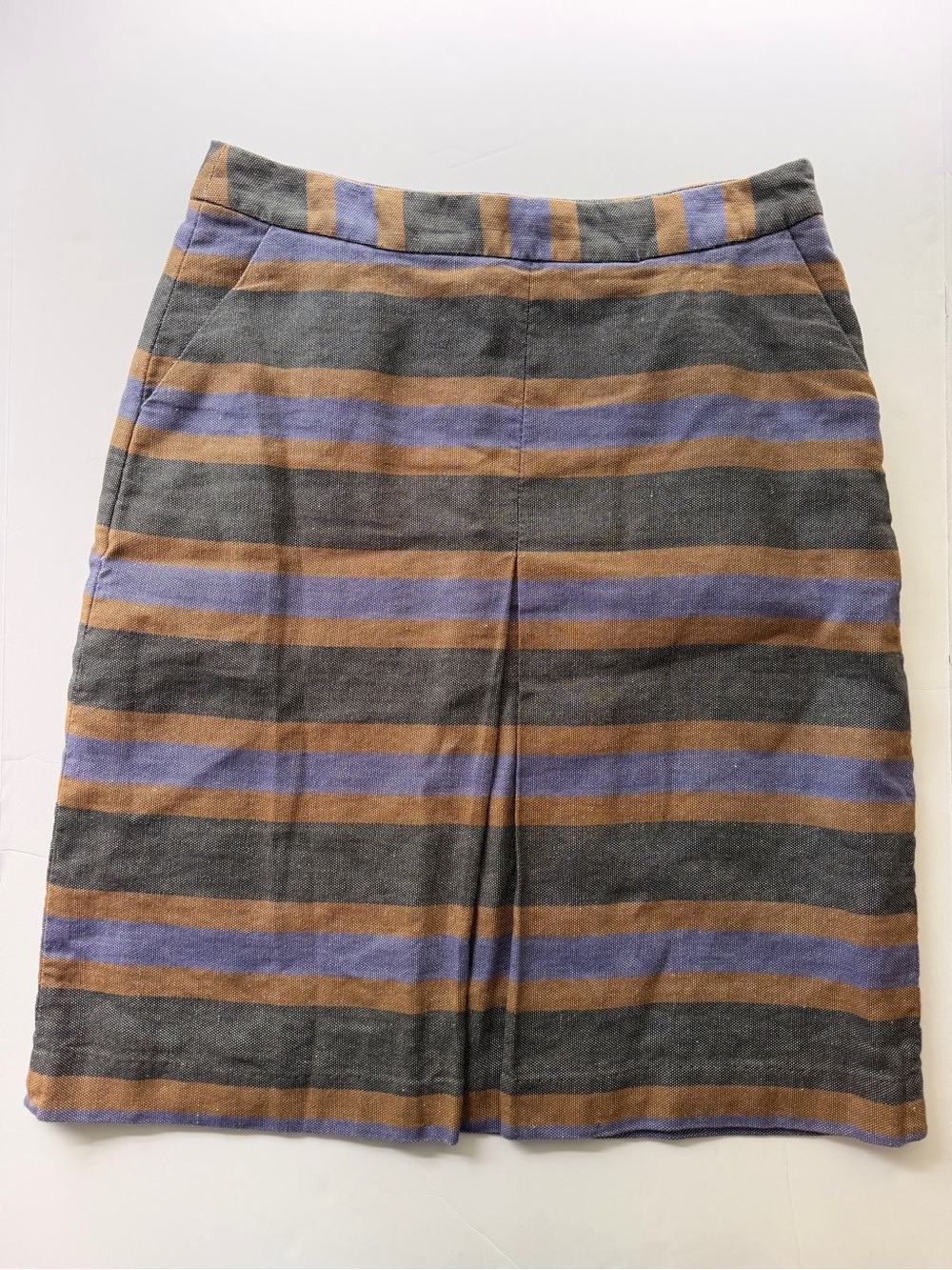 Boden cotton/linen Halloween Purple and orange Women A-Line Skirt size 8L